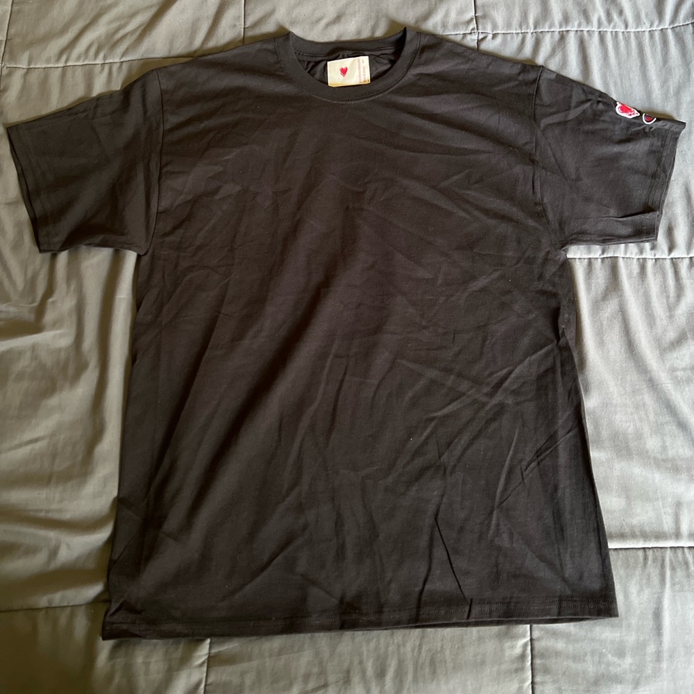 Emotionally Unavailable x Champion Black T Shirt